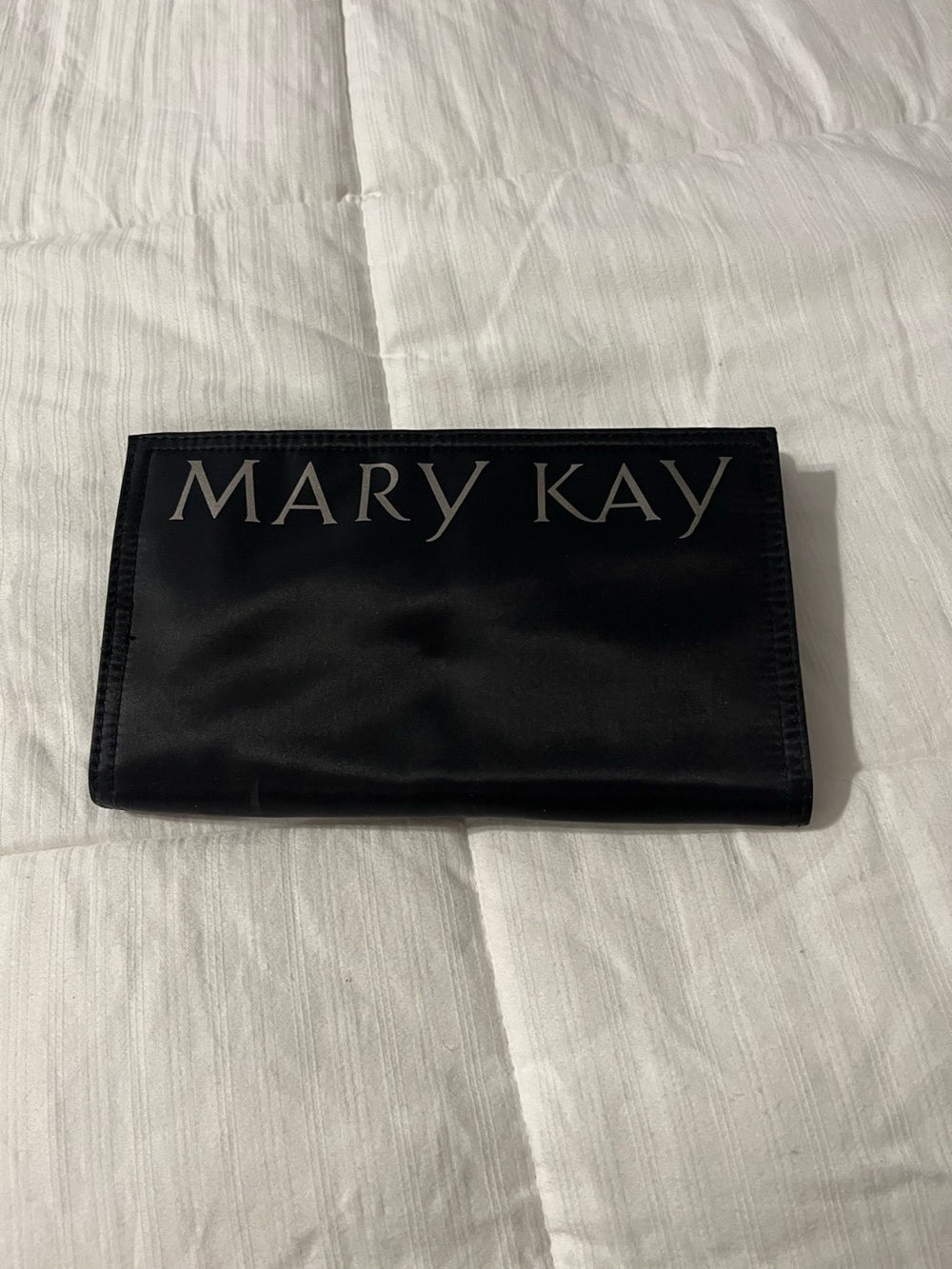 Mary Kay Black Fold-Over Cosmetic Case
